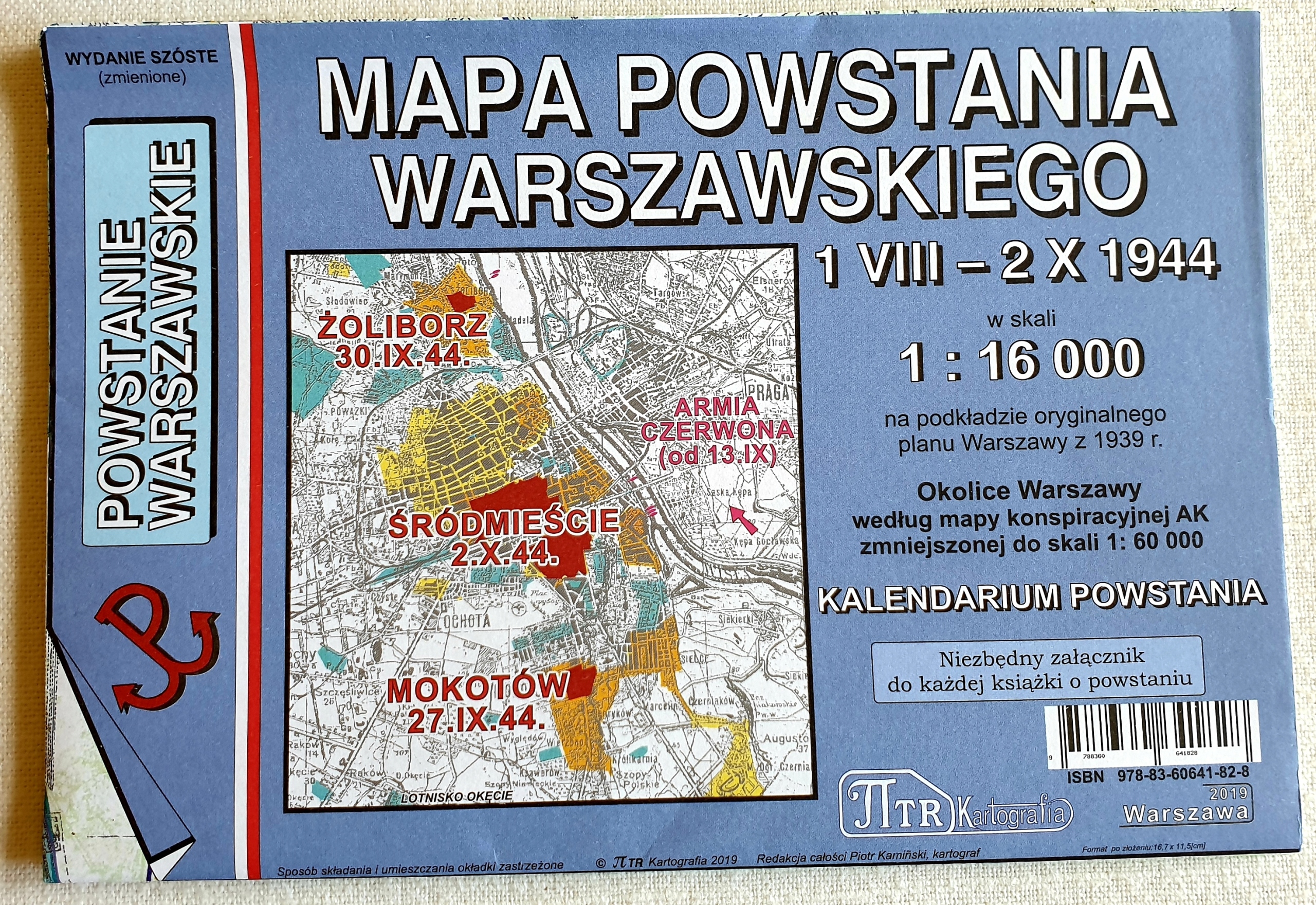 Mapa Powstania Warszawskiego (opr.zbiorowe)